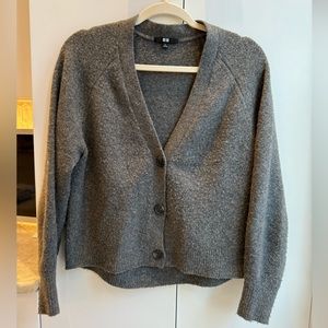Uniqlo Wool Cardigan | Size S | Color: Gray